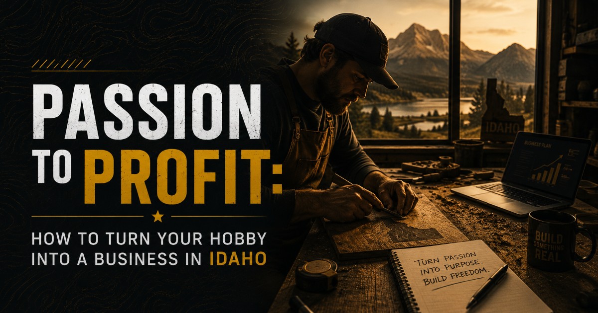 Passion to Profit: How to Turn Your Hobby into a Business in Idaho