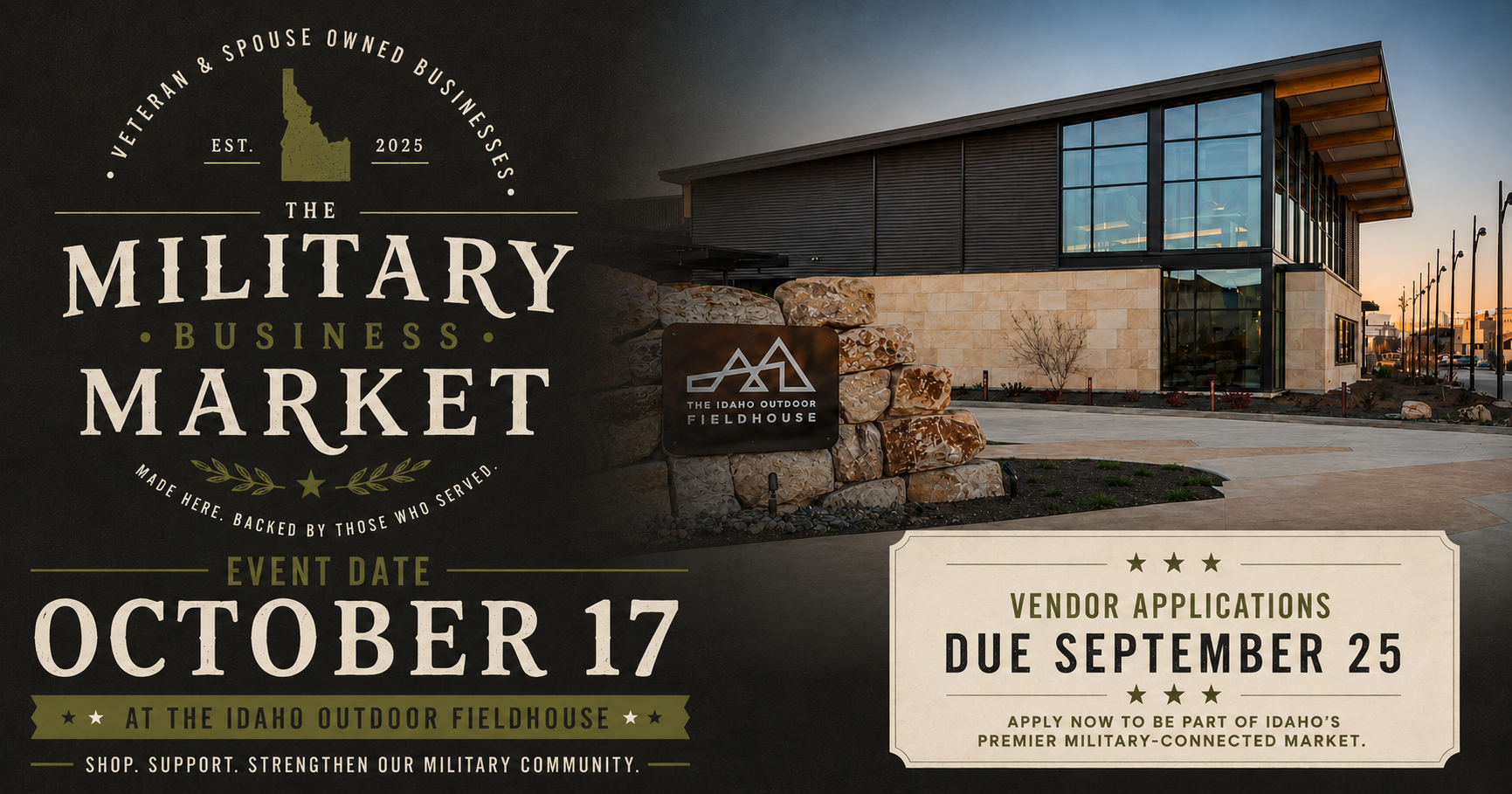 Vendor Application: 2026 Military Business Market (Apply by Sept. 25th)